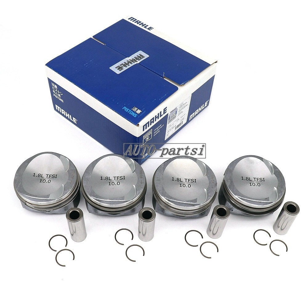 4X Mahle Pistons&Rings Set 82.5mm Φ21mm for VW Golf Passat AUDI A4 A5 1.8TSI
