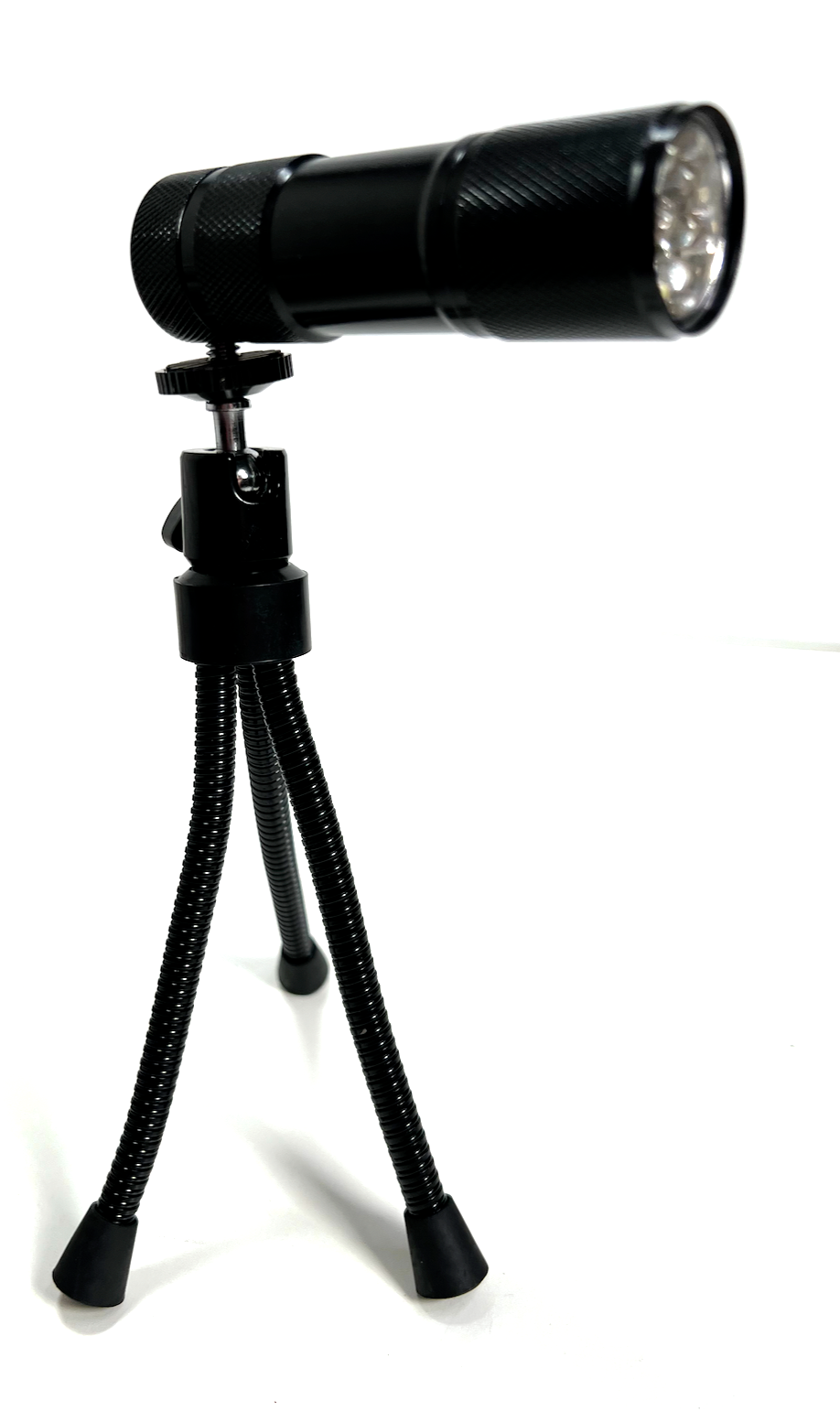 9 LED Tripod Flashlight w/ Pivoting Head and Adjustable Legs