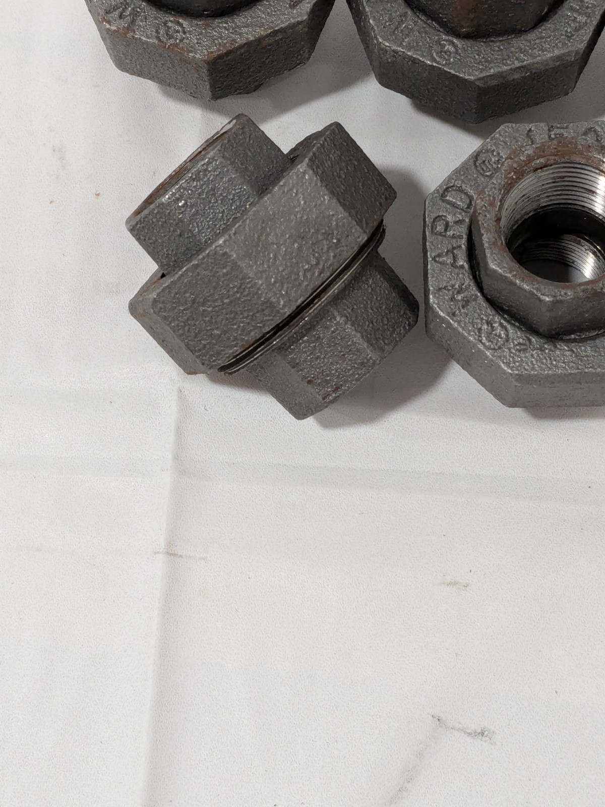 Ward Black Union: 3/4", Threaded Malleable Iron, Class 150, 5 PACK 13392