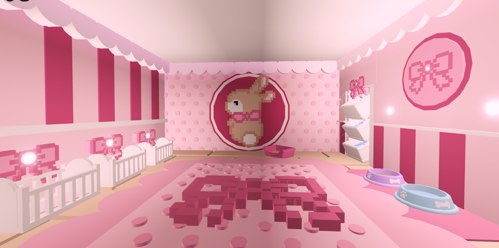 ⭐ Small Preppy Bunny House Home🏠Adopt from me