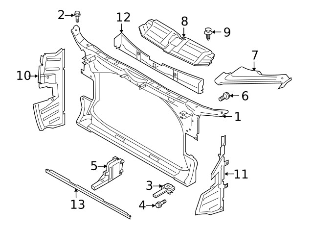 Genuine Audi OEM Bracket Mounting Bracket 4G8-805-608 A6 A7 New