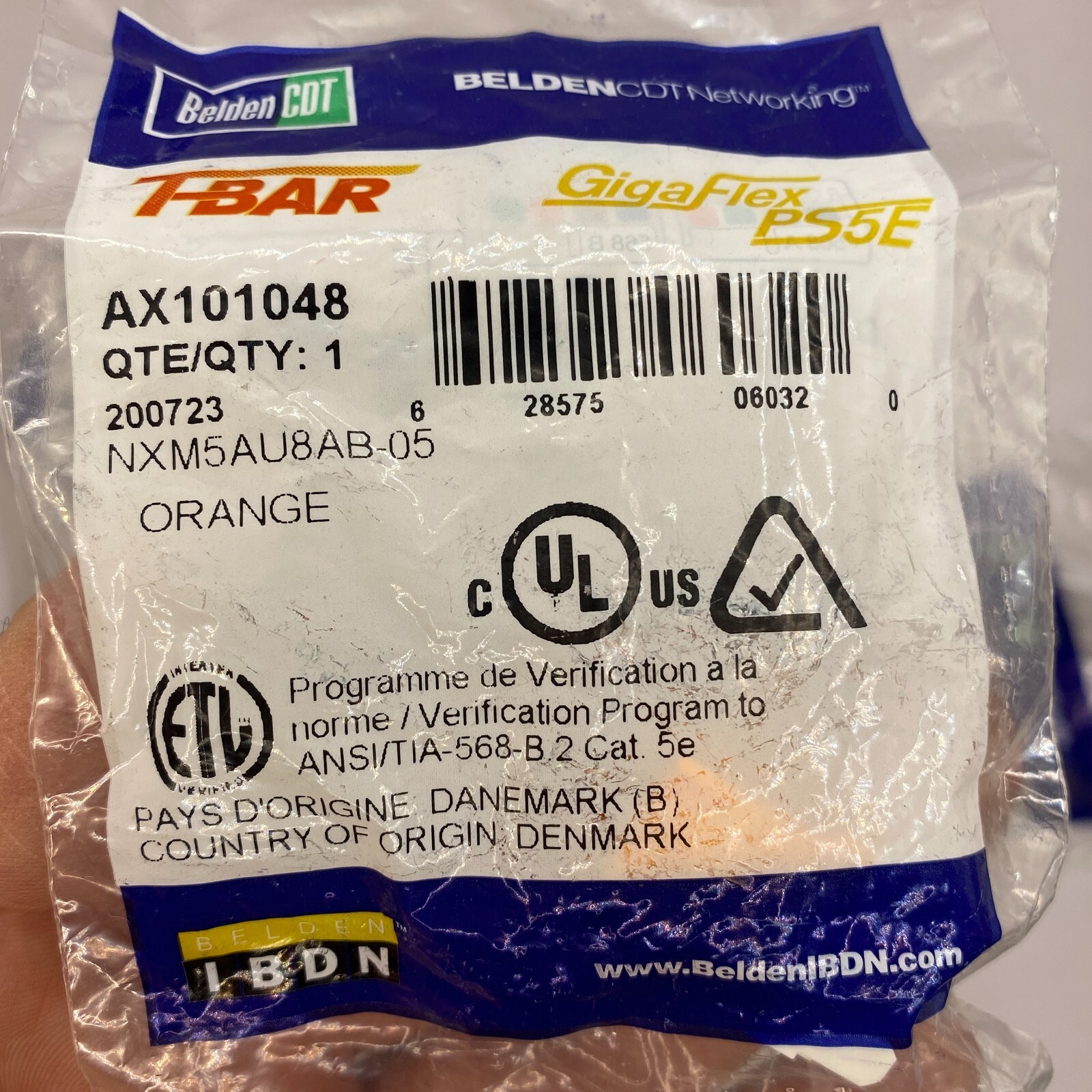 LOT OF 3 Belden CDT Fbar Gigaflex AX101048 Orange Module 200723 NXM5AU8AB-05 ✅