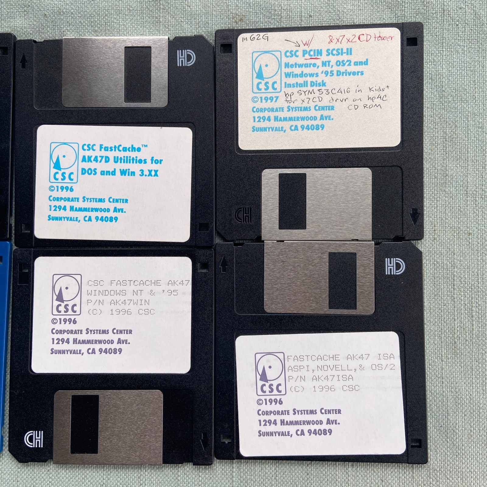 Vintage Software Drivers CSC FastCache SCSI GameCard III Artec NetSurf Touchpad