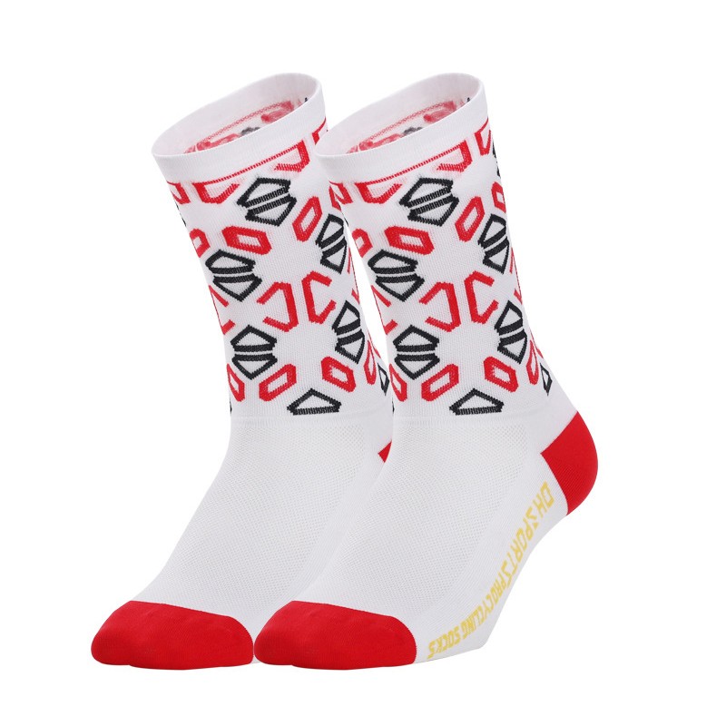Pro Road Cycling Socks Bicycle Bike Riding Sports Athletic Socks XC BMX MTB Red