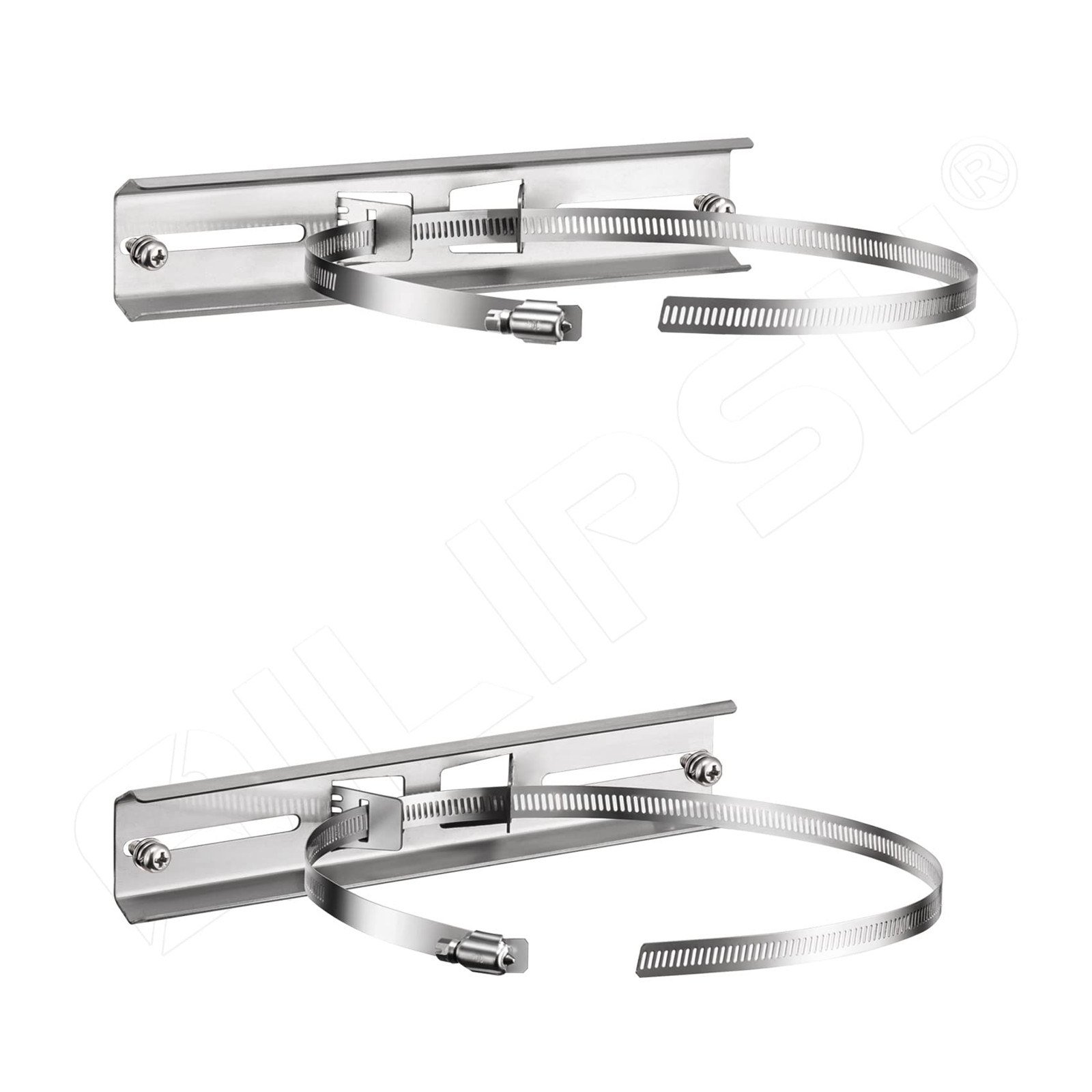 Pole Mounting Kits, 304 Stainless Steel 9.8" x 1.9" Brackets with Adjustable ...