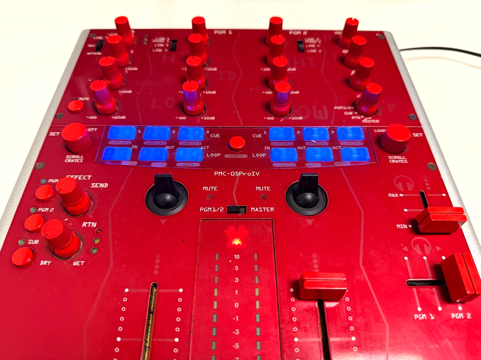 Vestax PMC-05 ProⅣ Red DJ Mixer Professional Mixing Controller