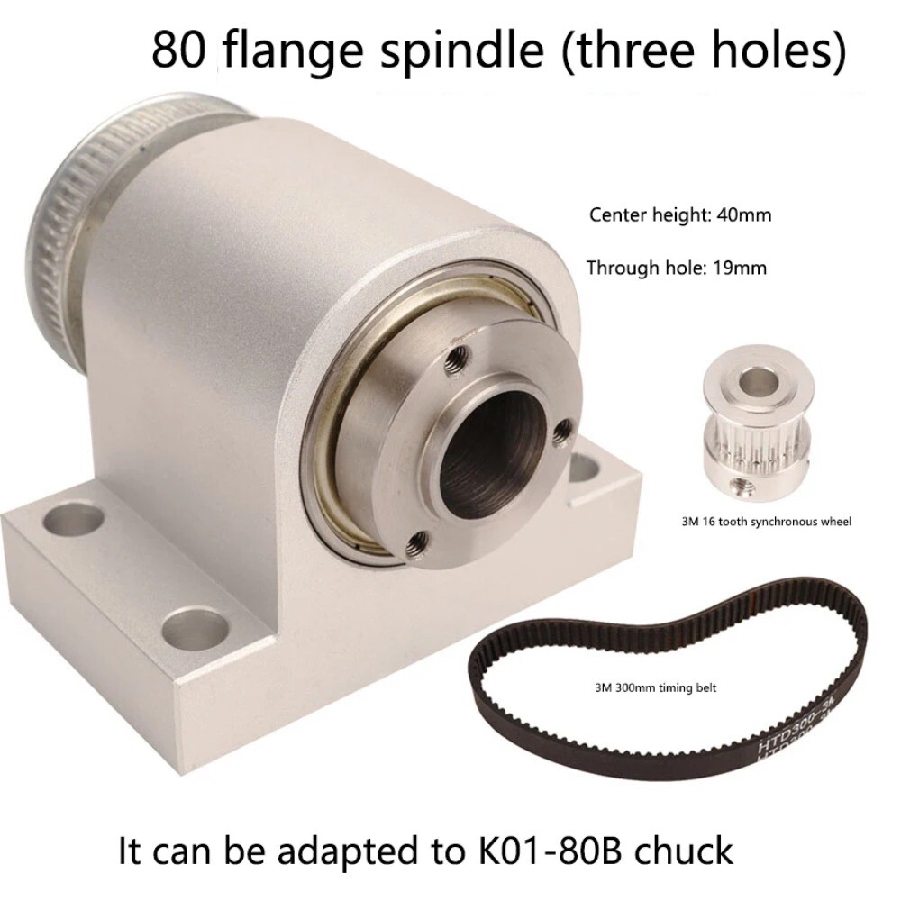 50/65/80 Chuck Spindle Assembly, Self-made Mini Lathe, Buddha Bead Machine