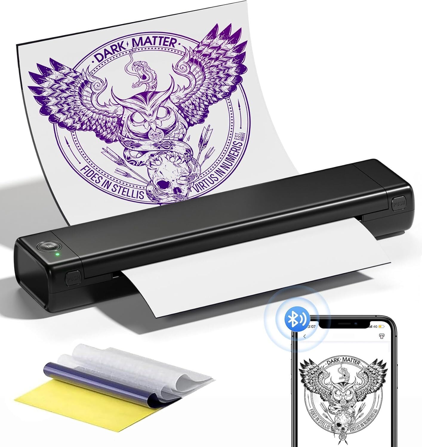 Phomemo M08F Thermal Tattoo Stencil Printer for Tattoo Artists & Beginners US