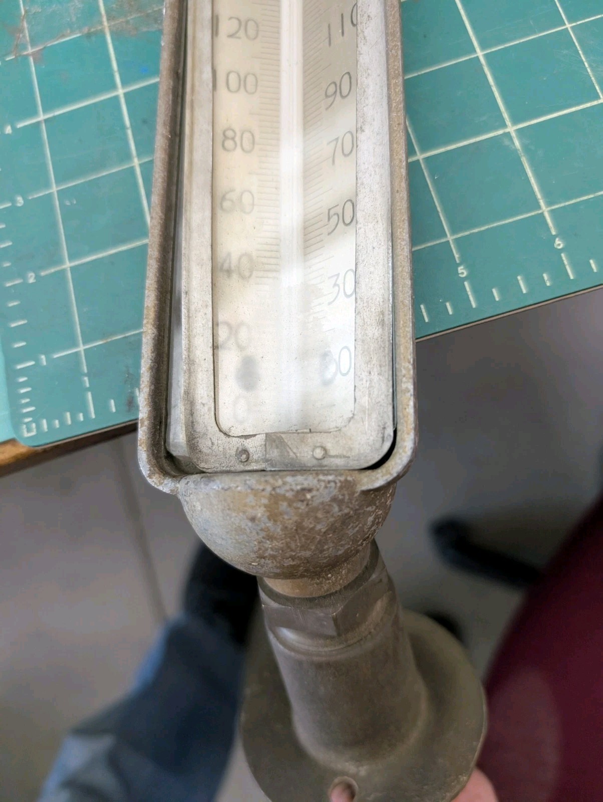 Works Vintage Moeller Industrial Temperature Gauge Richmond Hill, N.Y. !Charity!