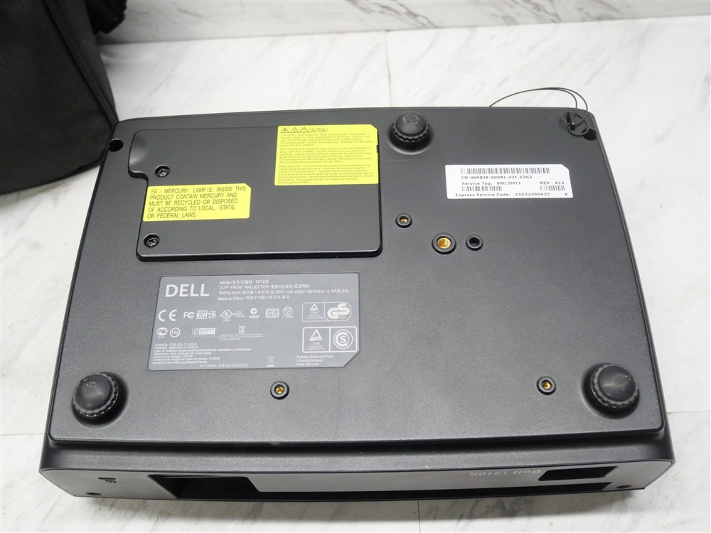 Dell 1210S Projector 340 Hours on Lamp Tested & Working - Includes Bag!