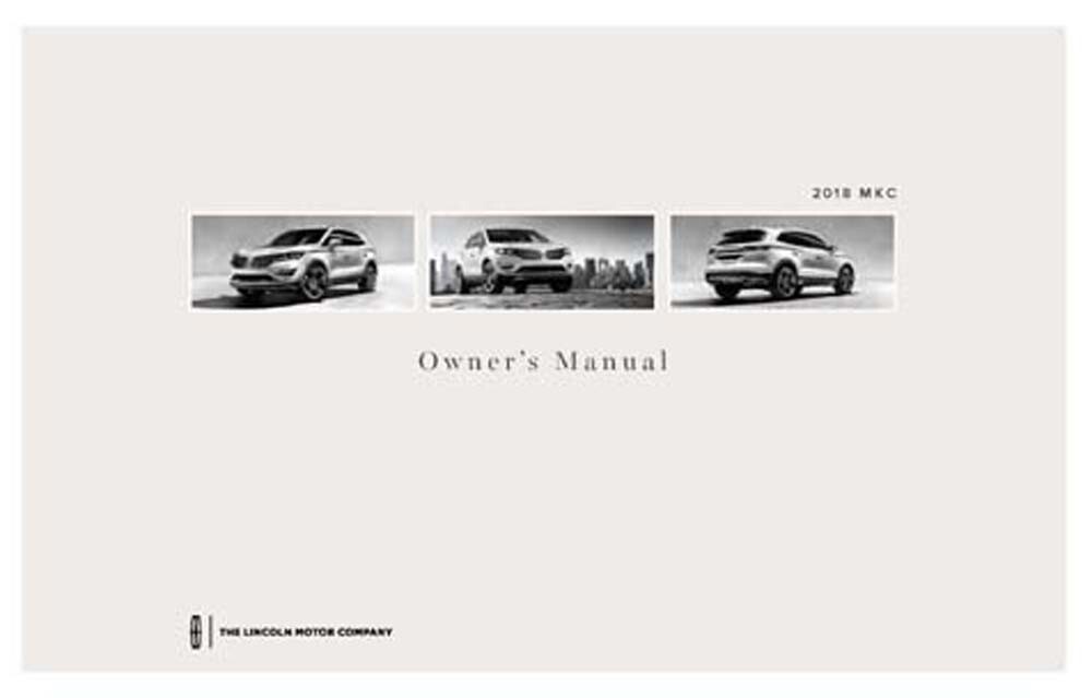 2018 Lincoln MKC Owner's Manual