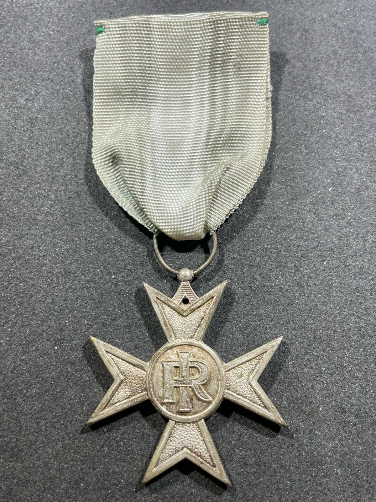 1953 WW1 / WW2 Army Military Italian 25 Year Long Service Cross Medal - EM NCO