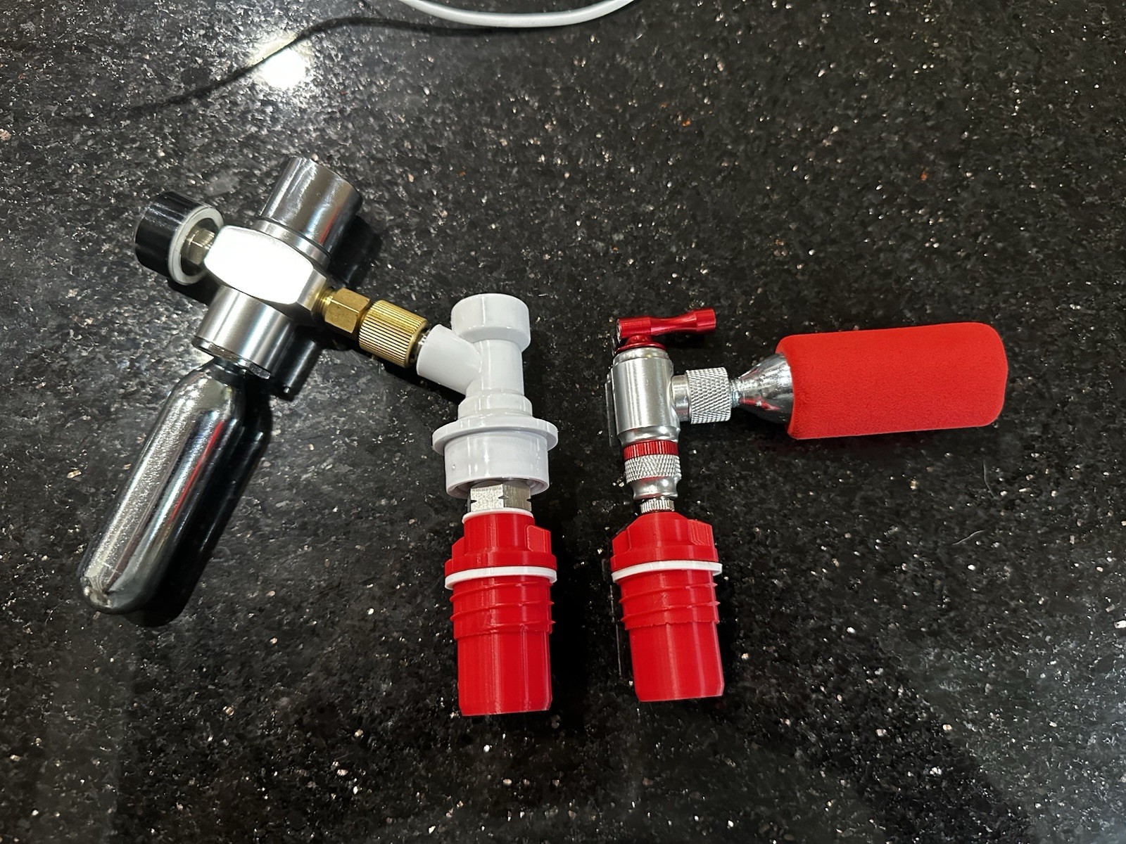 Fizzy Fitting NEW add Carbonation To Pinter 3 Homebrew System thru Hopper port
