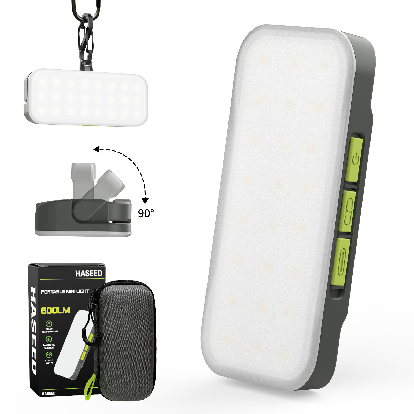 Mini LED Camping Light Rechargeable USB-C Magnetic Hiking Emergency
