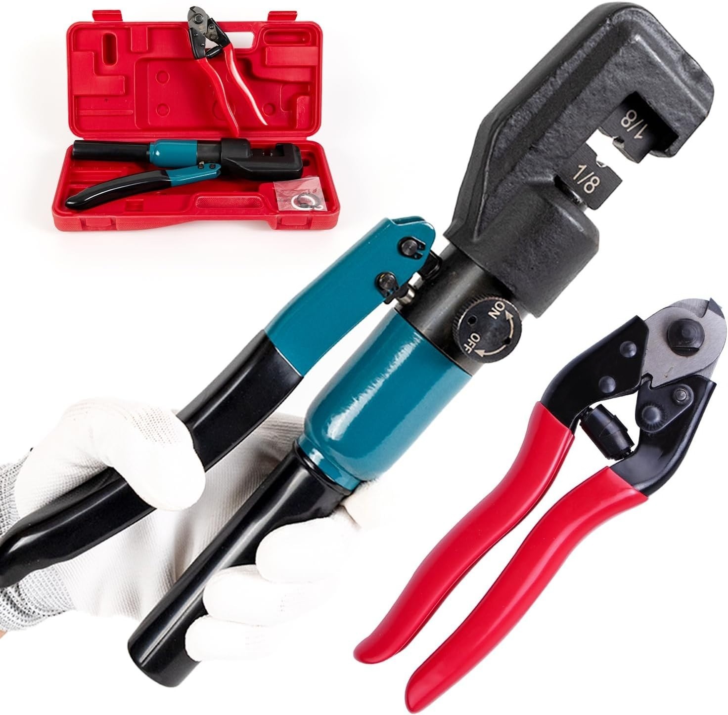 Custom Cable Railing Crimping Tool Hydraulic Crimper Hydraulic Crimping Tool