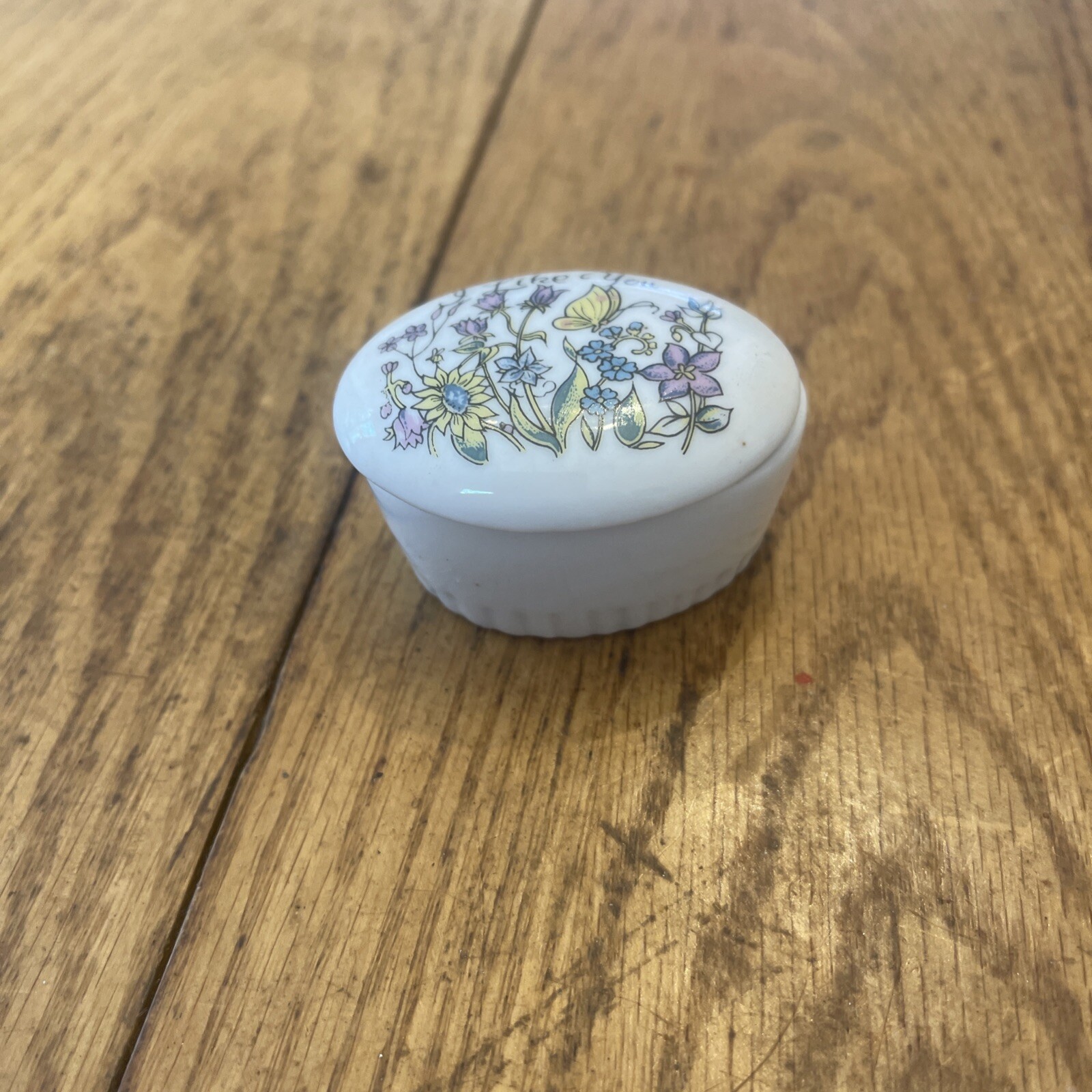 Enesco Hand-Painted Trinket Box "I Like You”