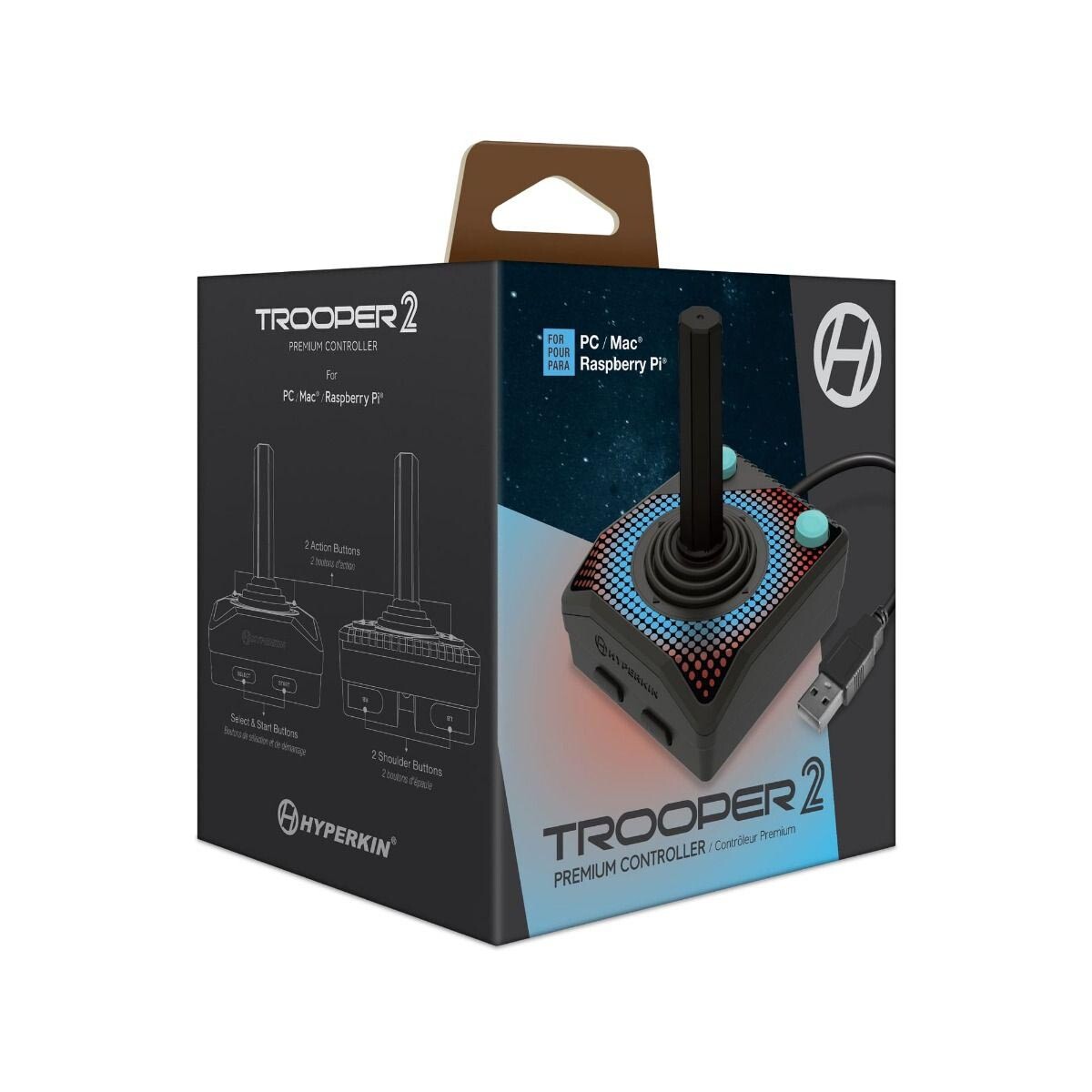 Hyperkin "Trooper 2" Atari 2600 Style Premium USB Controller for PC MacOS