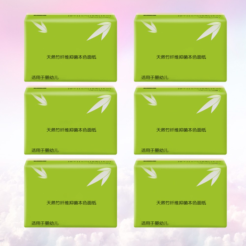 Facial Tissues Recycled Paper Extraction Bamboo Pulp Toilet Napkin