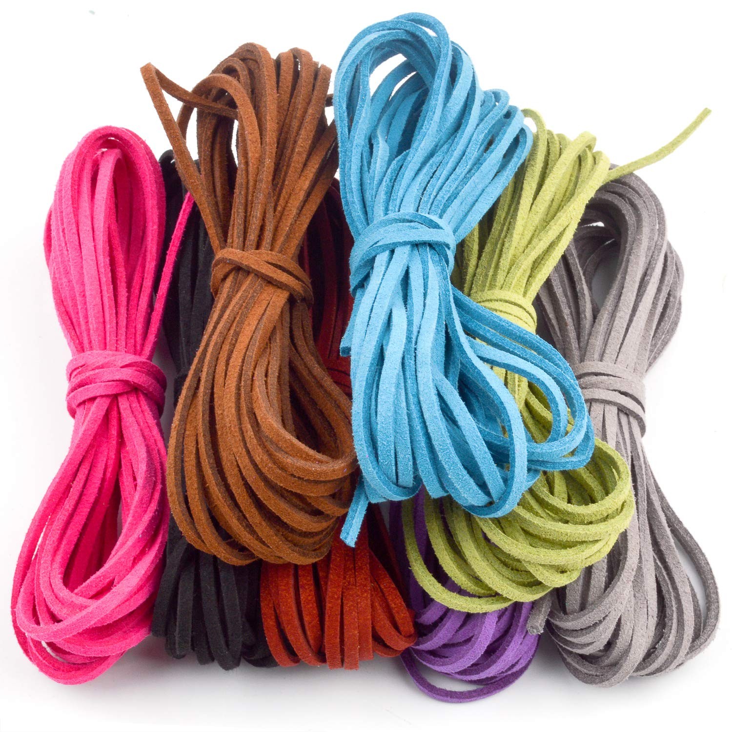 Jdesun 40 Yards 3mm Leather Cord Suede String for Bracelet Necklace Beading J...