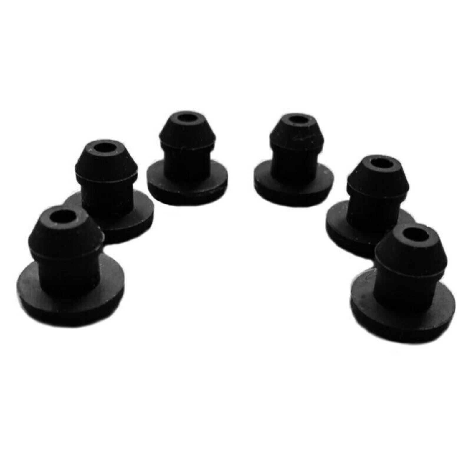 Black Snap-on Hole Plug Silicone Rubber Blanking End Caps Seal Stopper 2.5~14mm