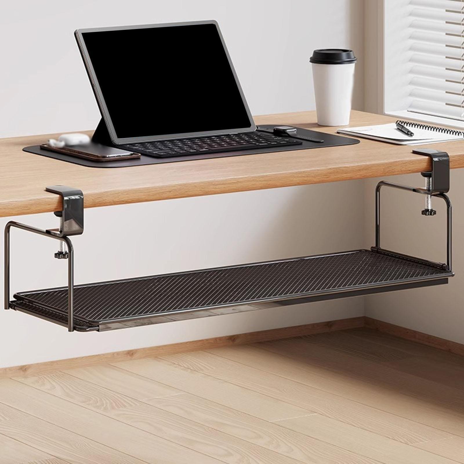 Under Desk Storage Shelf Desk Cable Organiser Easy to Install Space Saving