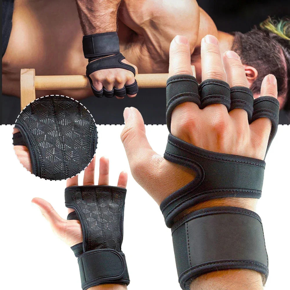 Men Women Weight Lifting Gloves Gym Fitness Workout Strength Training Exercise