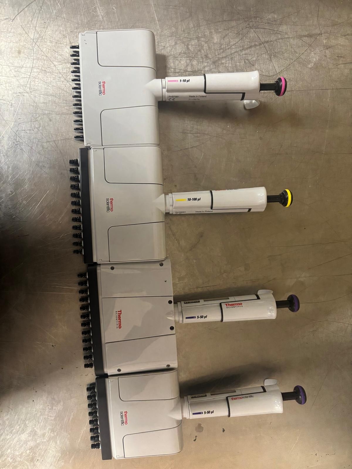 Thermo Scientific F1-ClipTip 12and8 Multi-Channels Pipette Set of 4