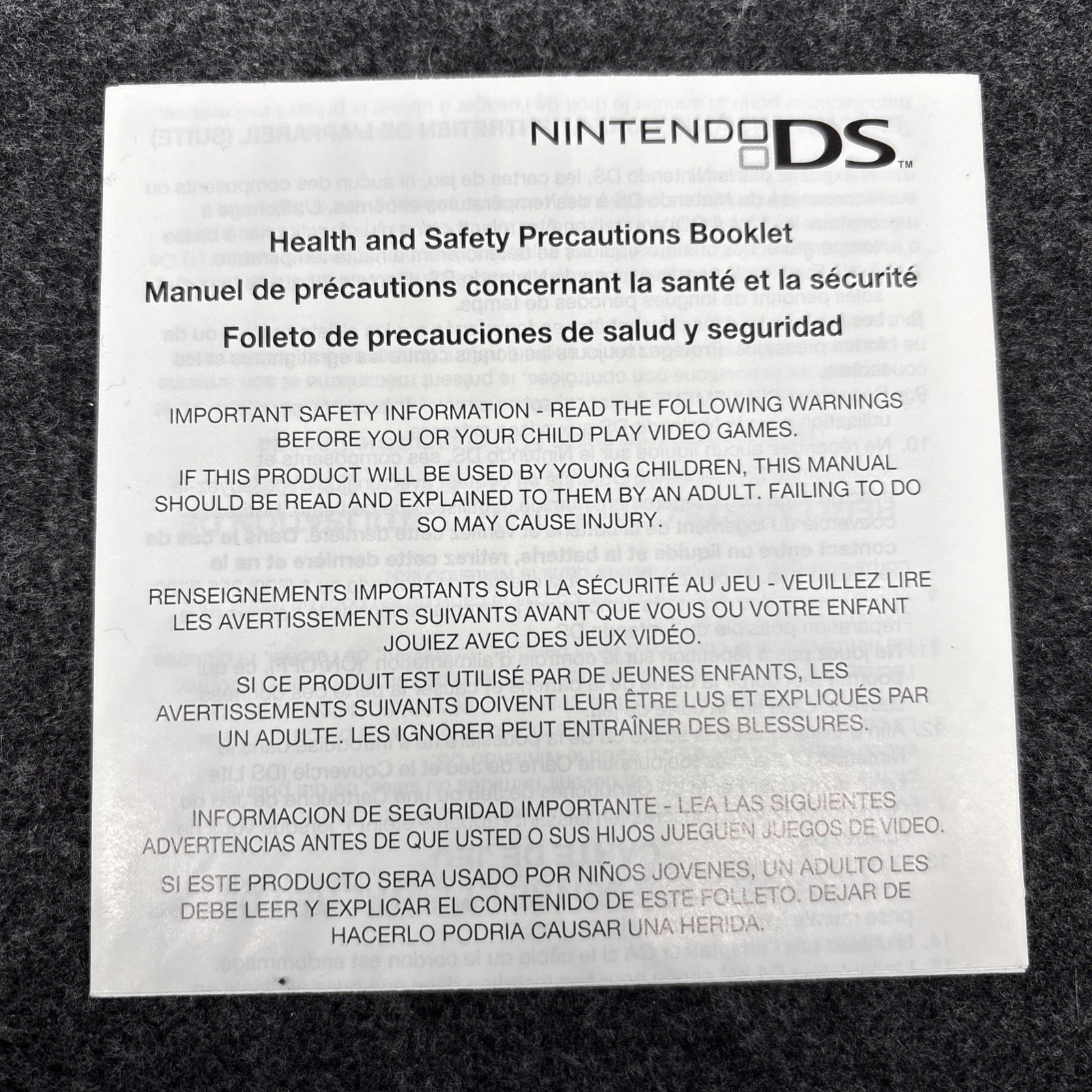 Pokemon White Ver. (DS) Authentic Case & Manual Only W/ Inserts Good Condition