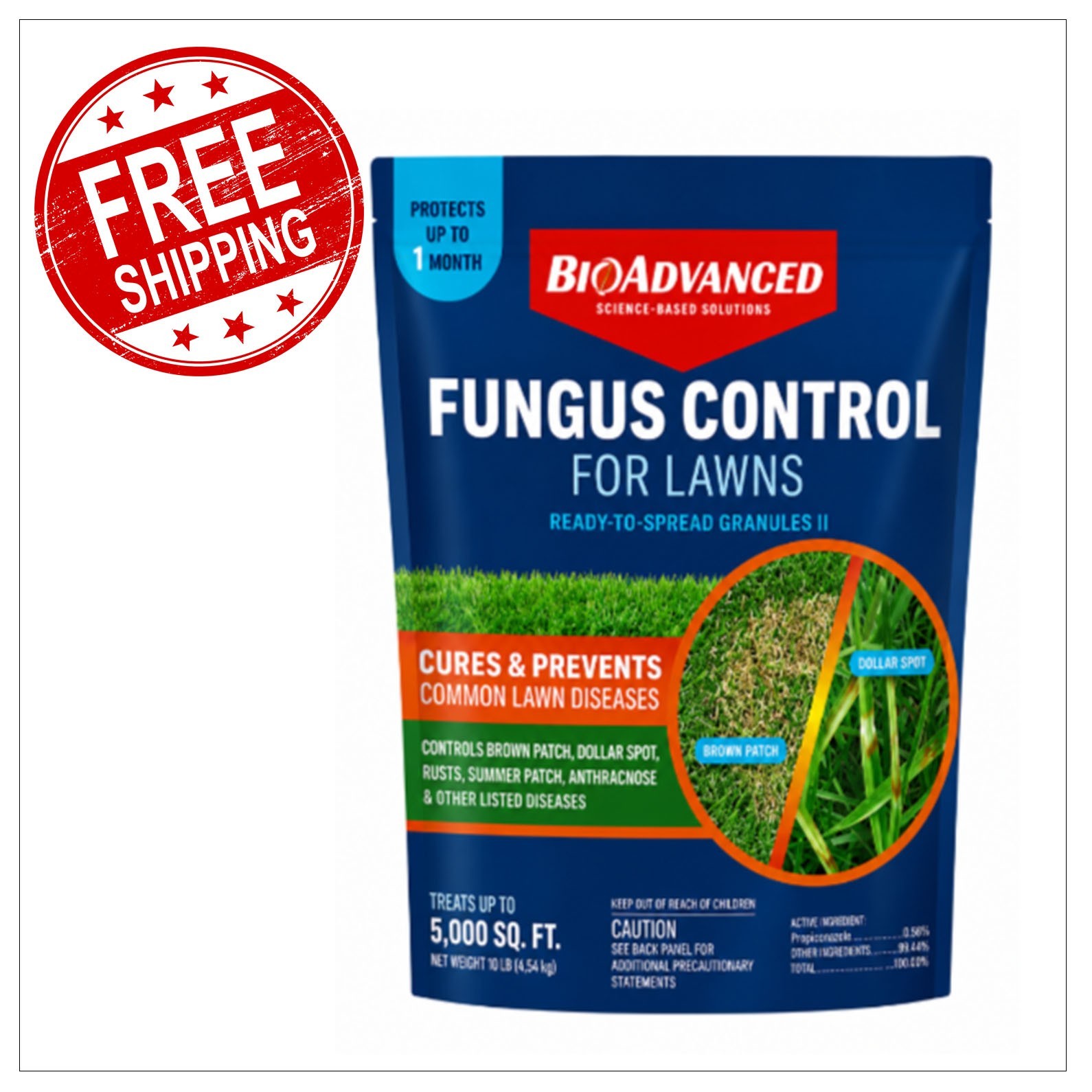 BioAdvanced Fungus Control for Lawns Granules Fungicide Lawn Treatment 10 lb