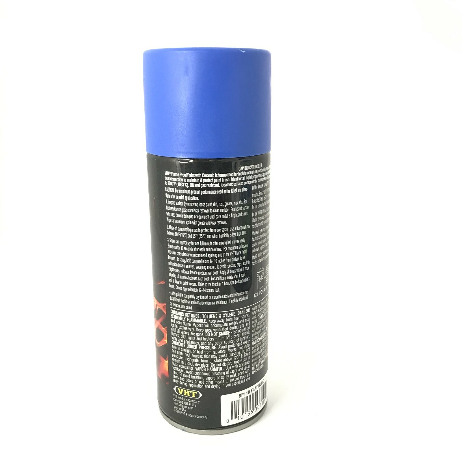 VHT SP110-6 PACK High Temperature Flame Proof FLAT BLUE Header Spray Paint 11oz