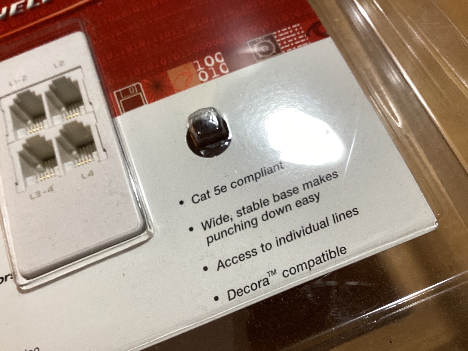 Phone Multiport Wall Connection With Optional Video / Tv Coax Addition White