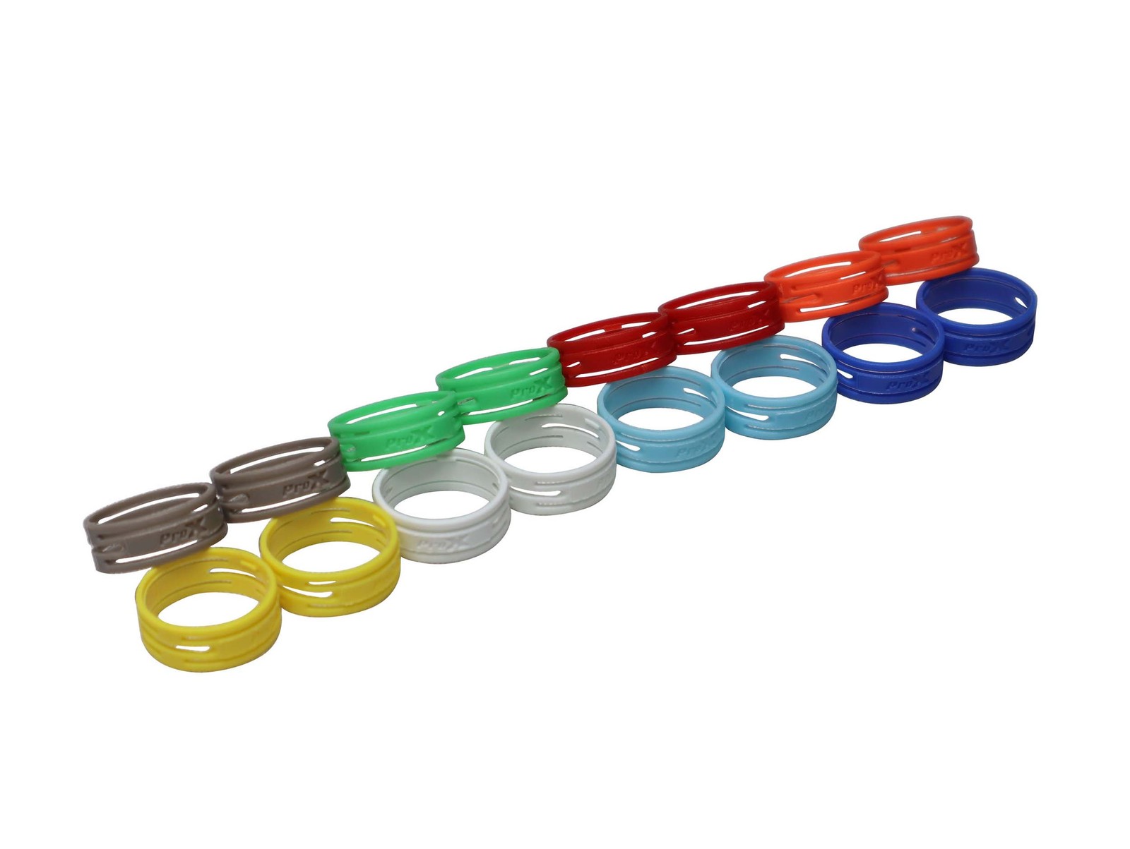 ProX XC-RINGPAK Color Ring Replacements for XLR Cables - 8 Pack