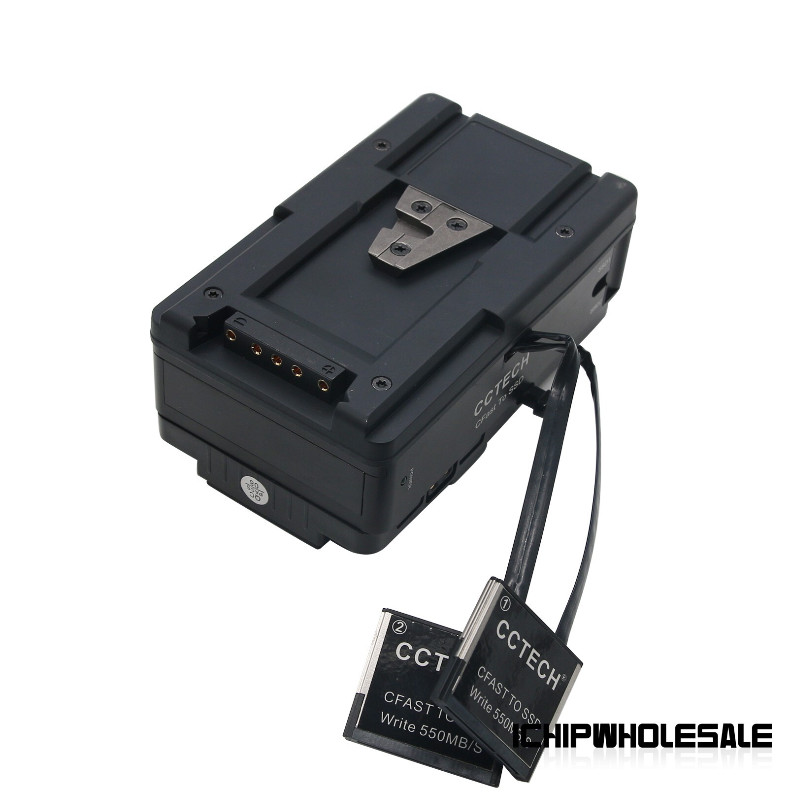 CCTECH CFSSD CFast 2.0 to SSD Blackmagic URSA Mini Broadcast + V-Mount Plate