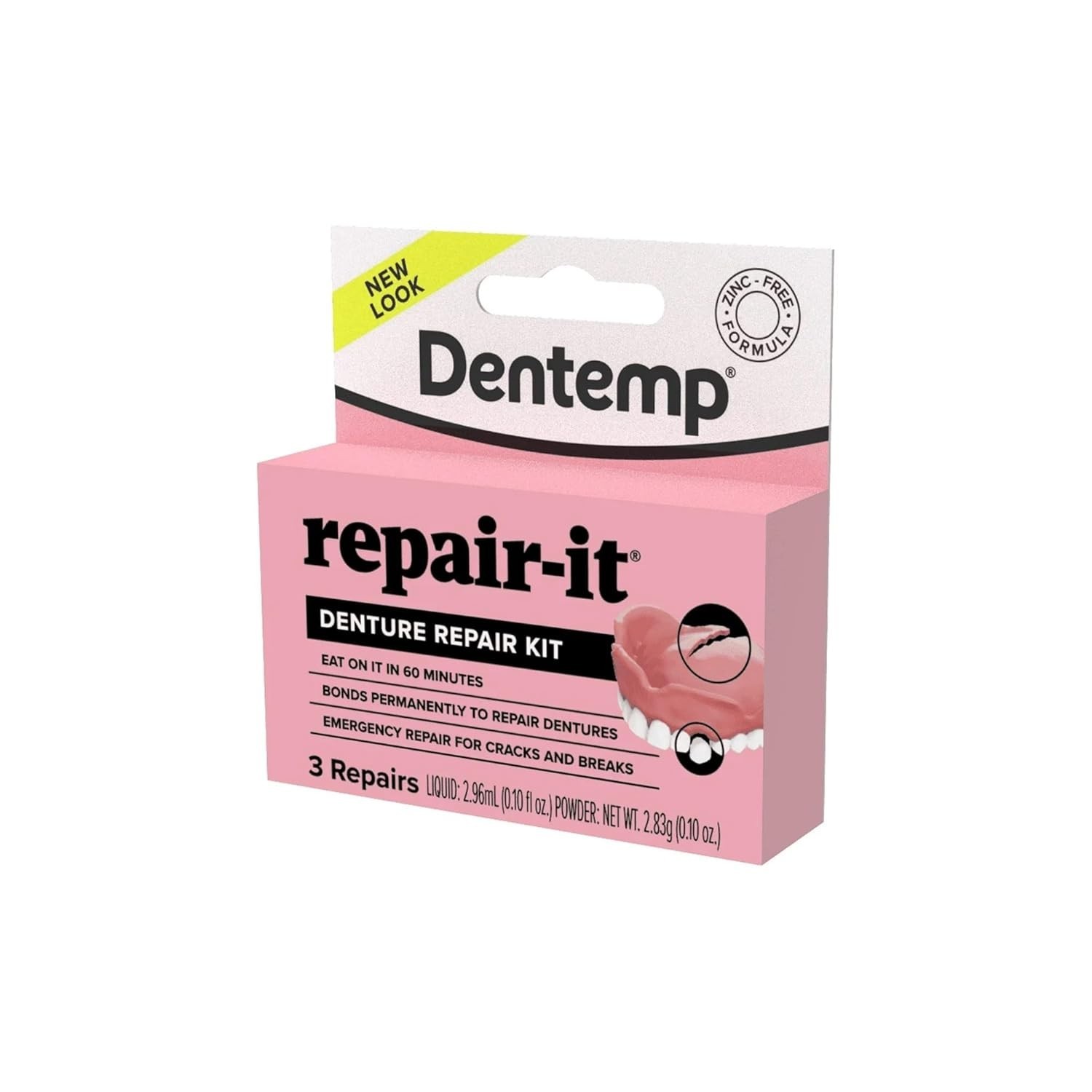 Repair-It Advanced Formula Denture Repair Kit - Fix Broken Teeth with Ease