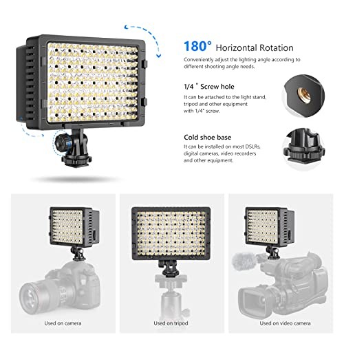 160 LED Dimmable Ultra High Power Panel Digital Camera / Camcorder CN-160