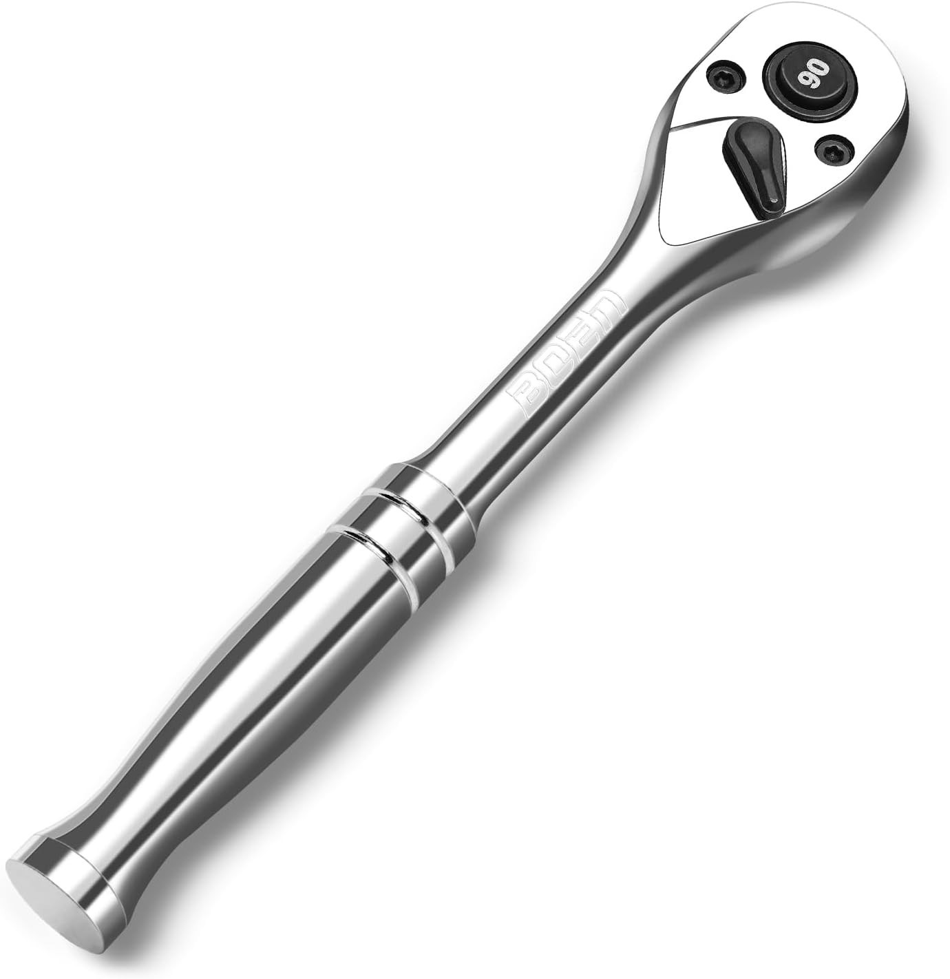 3/8inch Drive Ratchet 90tooth Quickrelease Ratchet Wrench 4degree Swing Reversib