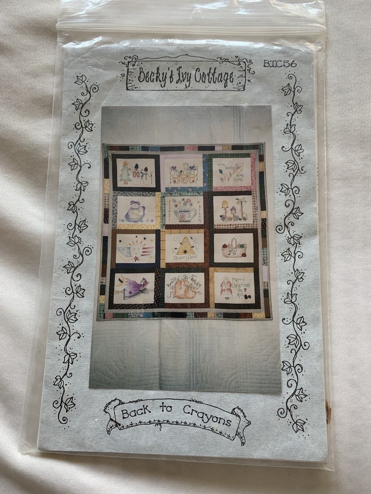 Becky’s Ivy Cottage Quilters’ Appliqué And Instructional Packet For Wallhangings