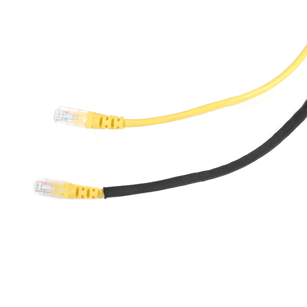 3/4inch 20Ft Braided split Cable Sleeve Cord Organizer Flexible Wire Wrap Cover