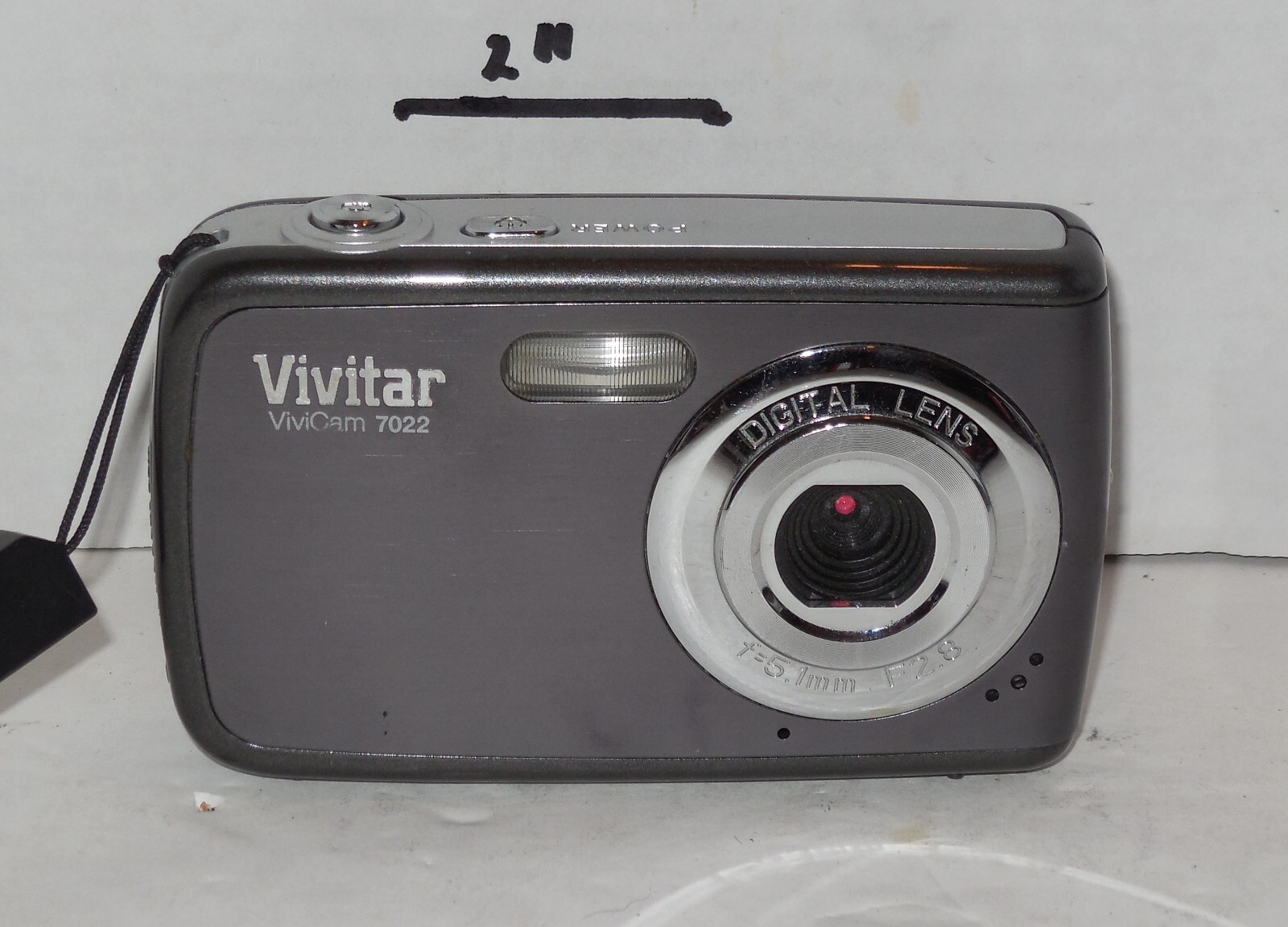 Vivitar ViviCam 7022 7.1MP Digital Camera Gray Tested Works