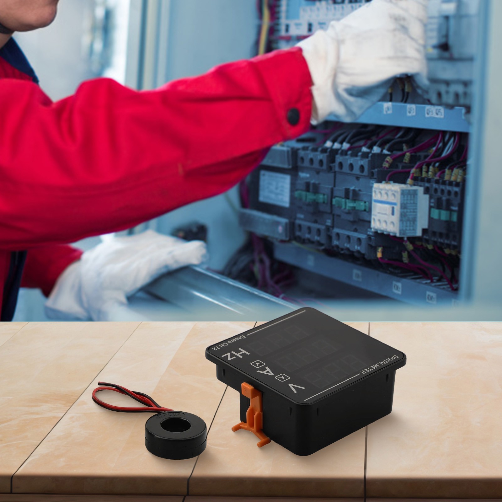 72 Type AC Volt Ampere Frequency Meter with Embedded Installation Size