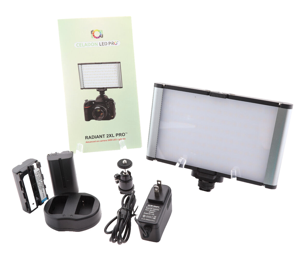 Celadon Led Pro Radiant 2XL on Camera Light Panel