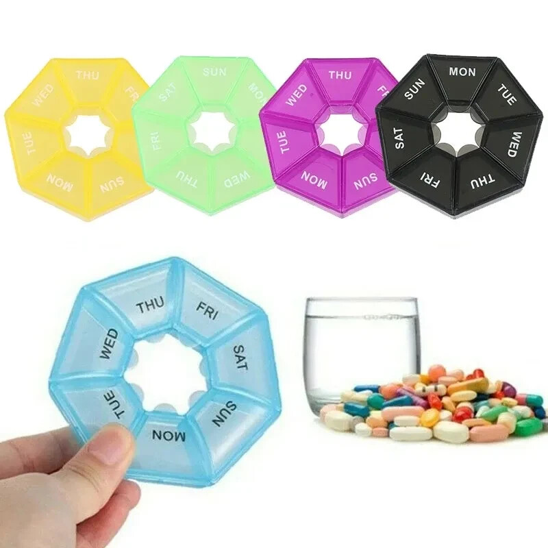 Pastillero Organizador Dispensador Planificador Semanal De Pastillas PILL BOX