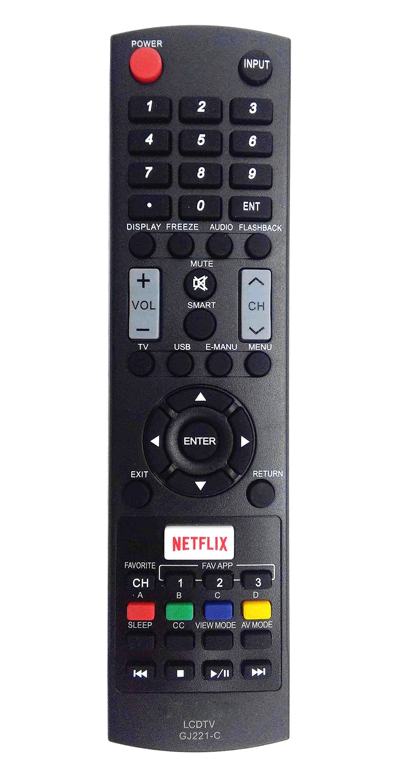 New GJ221-C ReplaceRemote fit for Sharp LED HDTV TV LC32LE653U LC-32LE653U LC...