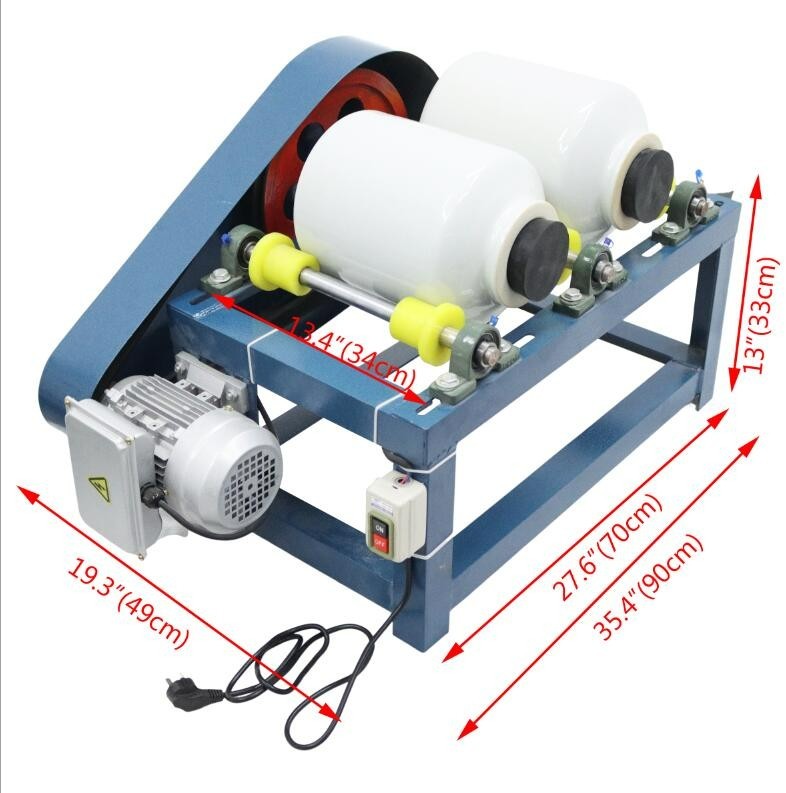 Double Ball Mill Grinding Machine Glaze Machine Ceramic Equipment 220V