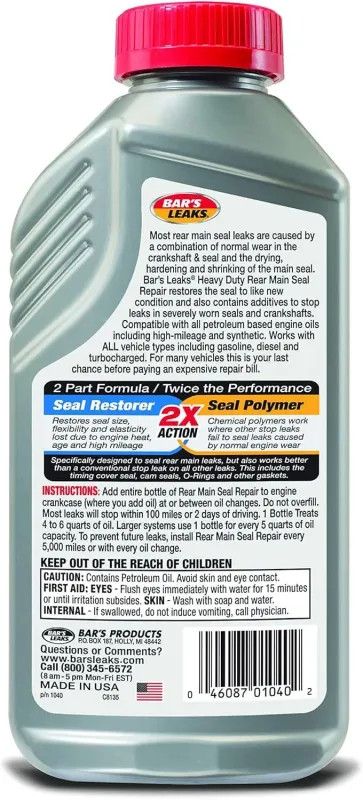 Bar's Leaks Rear Main Seal Repair, 16.9 oz Pack of 1