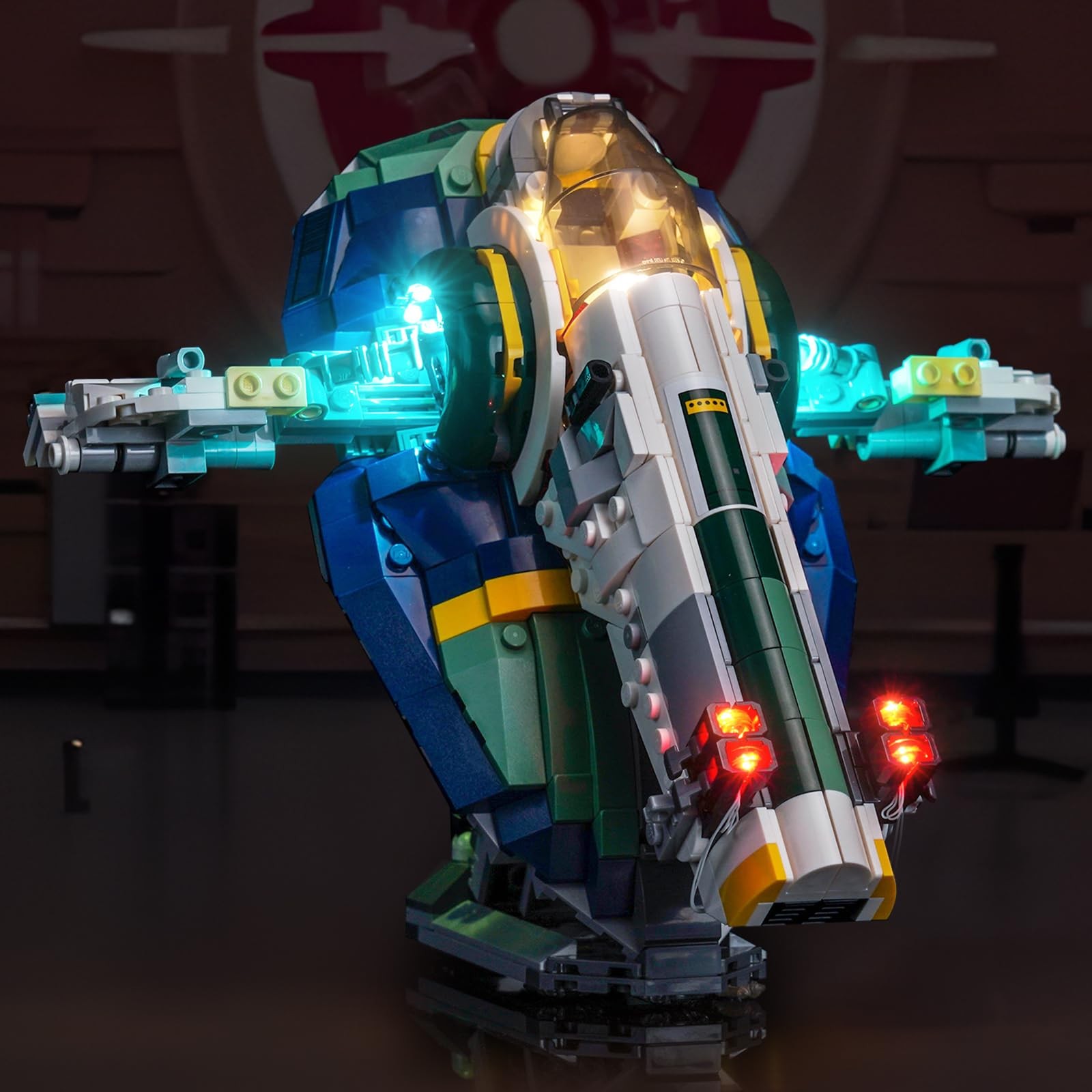 LED Lighting Compatible with Lego 75433 Jango Fett's Starship,Light Kit Compa...