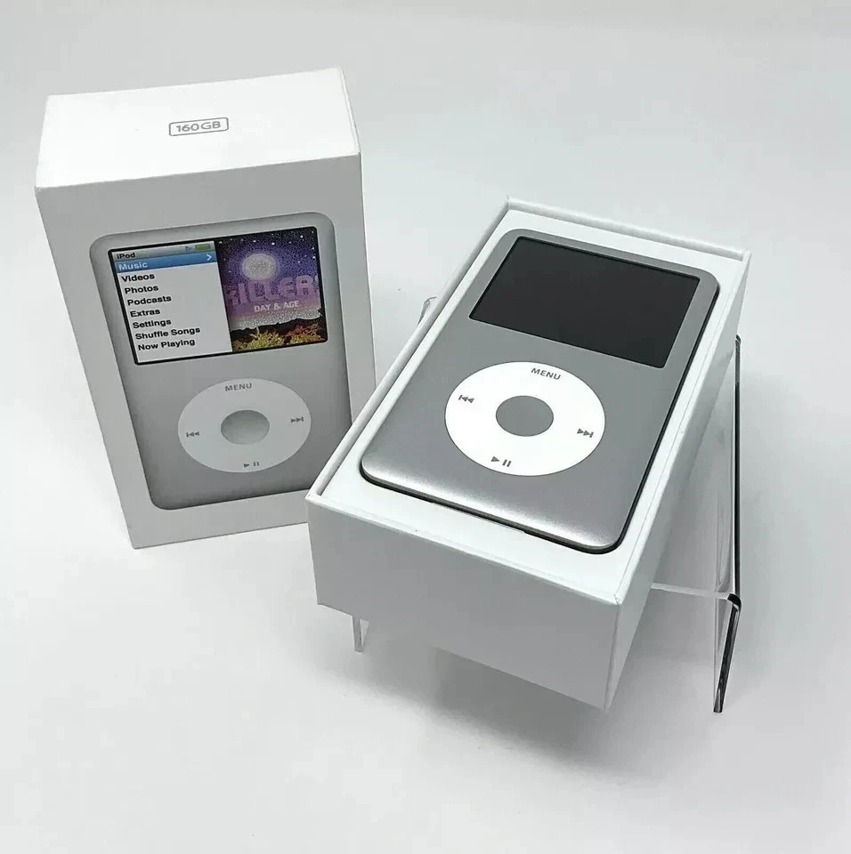 New Sealed Apple iPod Classic 7th Gen Silver 160GB 256GB 512GB 1TB  MP3 SSD-GIFT