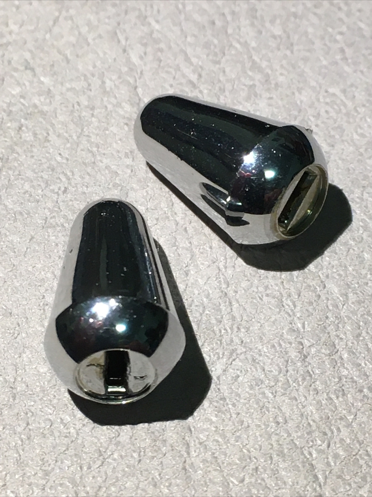 USA Seller Silver 1x Chrome Switch Tips for  Fender Squier Affinity Imports