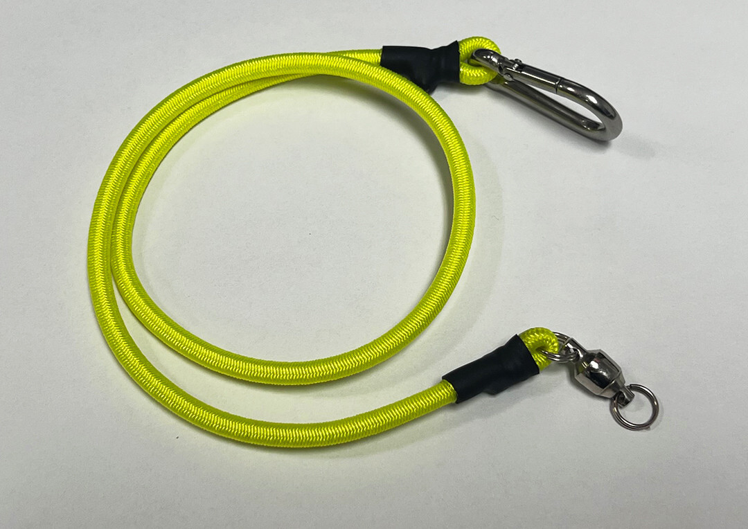 P-Cord Pinpointer Lanyard for metal detecting - 26" Yellow