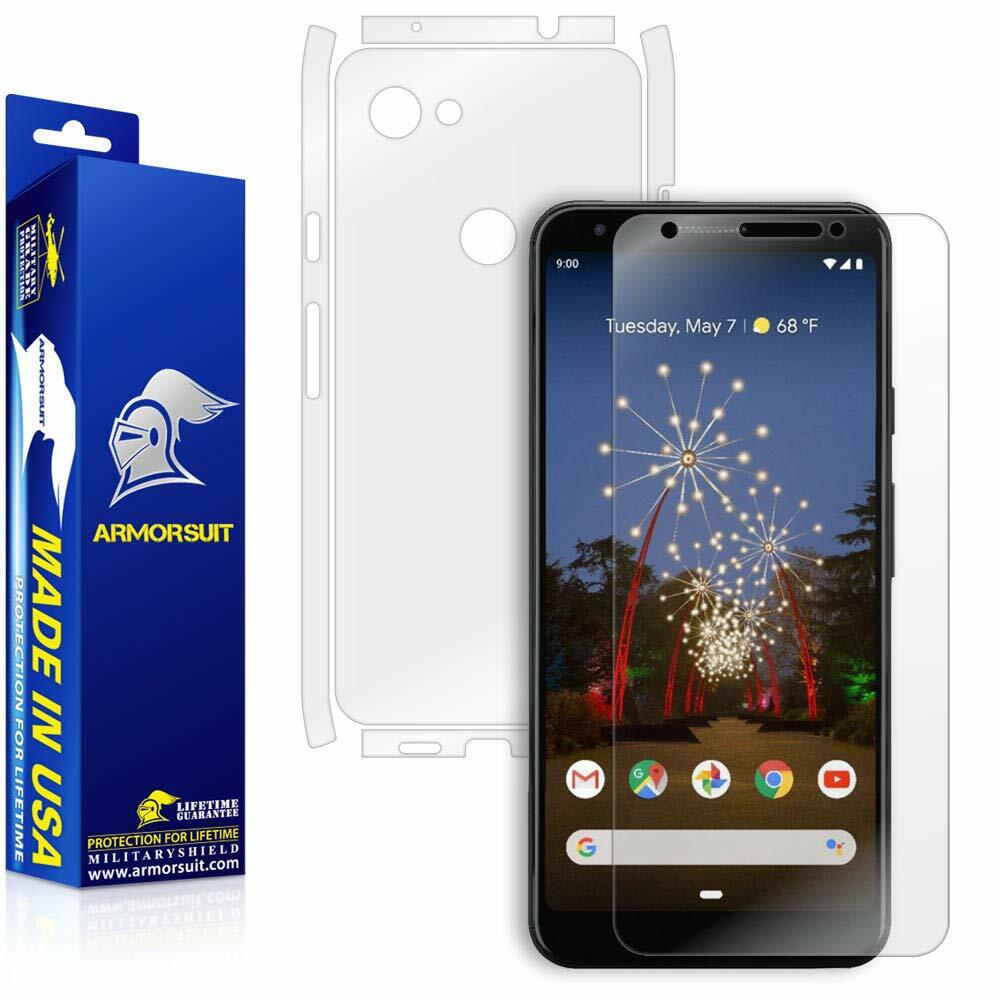 ArmorSuit MilitaryShield Google Pixel 3a Screen Protector + Full Body Skin USA